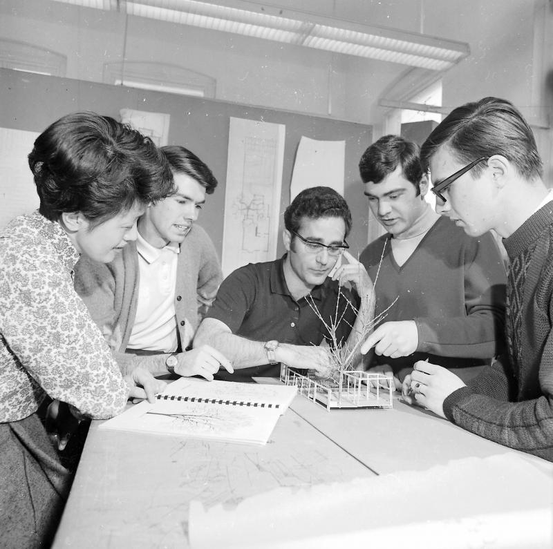 Architecture students, 1969; U of T Archives