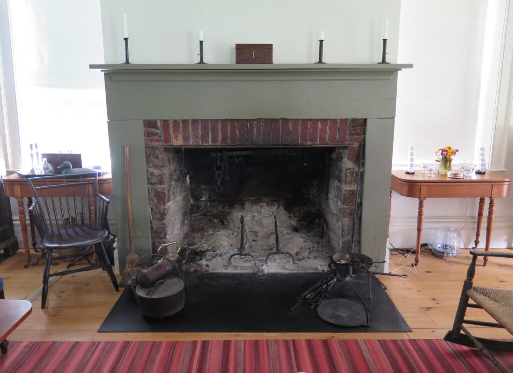 interior view of a fireplace